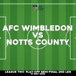 Where to watch AFC Wimbledon v Notts County in League Two