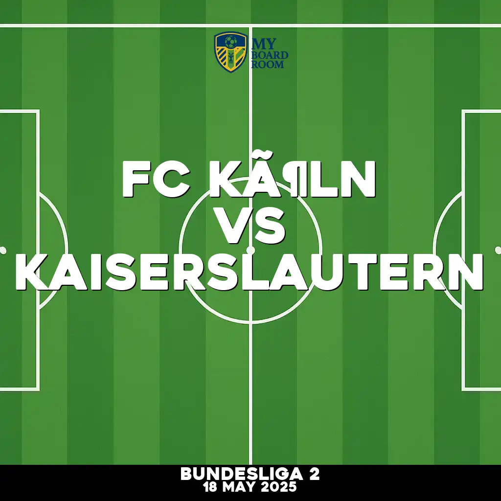Where to watch FC Köln v Kaiserslautern in Bundesliga 2
