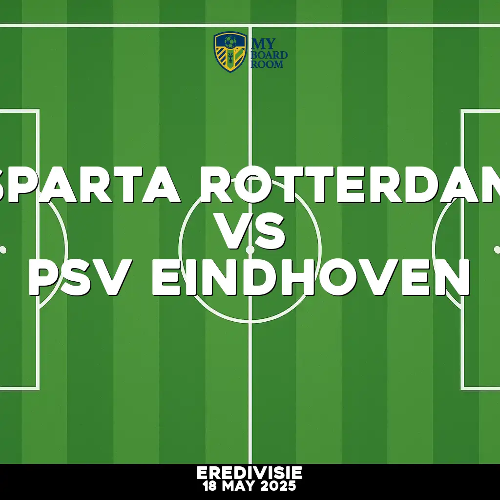 Where to watch Sparta Rotterdam v PSV Eindhoven in Eredivisie